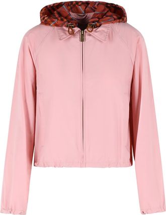 Burberry Begonia Pink Newcott verk&uuml;rzte Polyamid-Kapuzenjacke