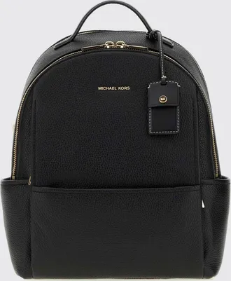 Michael Kors Sable Grained Cowhide Leather Backpack with Padded Straps