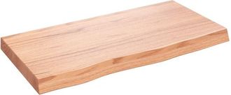 vidaXL Bathroom Countertop Light Brown 80x40x(2-6) cm Treated Solid Wood Vidaxl