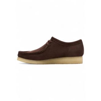 Clarks Wallabee - Heren - Veterschoenen - Bruin - 41 1/2 EU - Leer - Schoenen