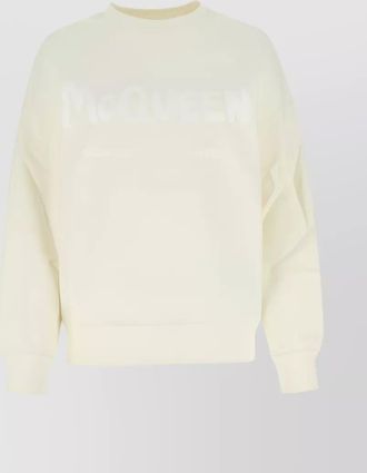 Alexander McQueen cotton oversized printed sweatshirt