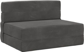 vidaXL Sof&aacute; Cama Plegable Gris Oscuro 70 X 72 X 60 Cm Tela Vidaxl