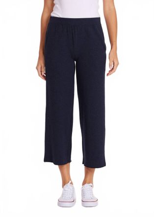 Mod-o-doc Cropped Easy Fit Drawstring Pants In Navy