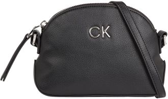 Calvin Klein Womens Ck Daily Small Dome Pebble Crossovers, Ck Black, One Size