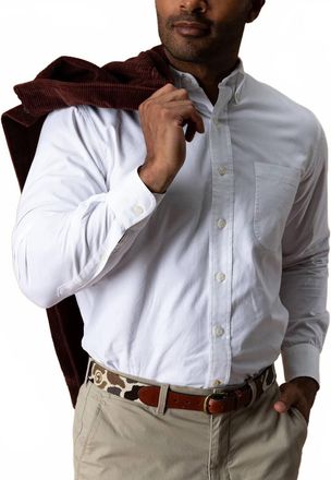 Duck Head Cotton Oxford Sport Shirt In White