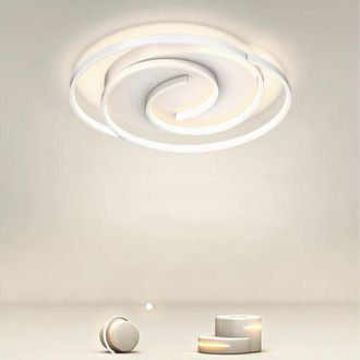 Trade Shop Trade Shop - Copy Of Plafoniera Led 32 W Rettangolare Oro Design Moderno Lampadario A Soffitto 50224