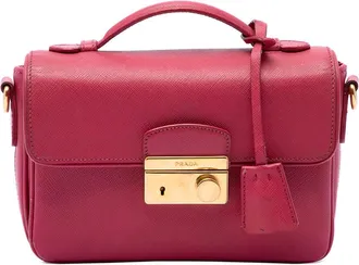 Prada Pre-owned Prada Saffiano Sound Lock Satchel Ladies CK1X63L09K1G1CJD