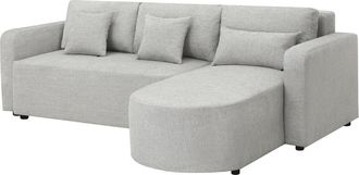 Habitat et Jardin Sof&aacute; Esquinero Convertible Y Reversible De Tela charles - 3 Plazas - Gris