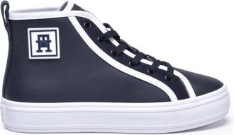 Tommy Hilfiger Sporty Lux Vulc - Dames - Sneakers - Blauw - 42 EU - Leer - Schoenen