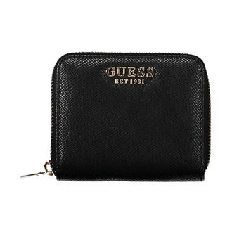 Guess Accessoires, Dames, Zwart, ONE Size, Zwarte Polyethyleen Portemonnee voor Vrouwen