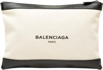 Balenciaga Pre-owned Navy Clip - - Pre-owned - Donna - Beige - ONE SIZE