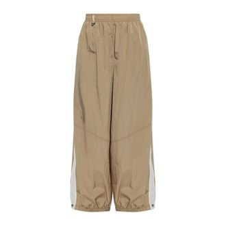 Nike Fitness, Dames, Beige, M, Polyester, Oversized High-Waisted Balloon Trainingsbroek