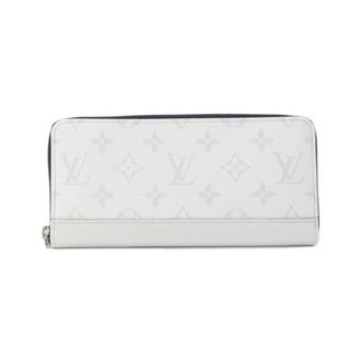 Louis Vuitton White Taigarama Coated Canvas Leather Long Wallet (Bi-Fold) (Pre-Owned)