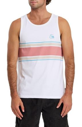Quiksilver Floater Stripe Tank in White at Nordstrom, Size Xx-Large