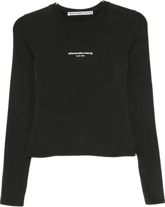 Alexander Wang Layered-detail Ribbed-knit Top