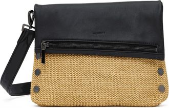 Hammitt Hammitt VIP Noir Smooth Raffia Gunmetal Med