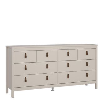 Furniture To Go Barcelona Double Dresser 4+4 Drawers in Cashmere in Beige