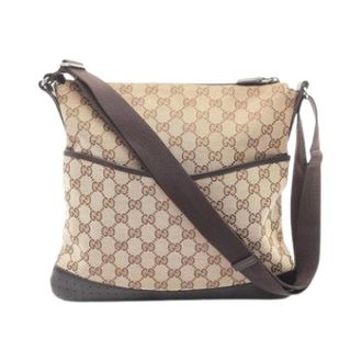 Gucci Pre-owned Cross Body Bags, female, Beige, Size: ONE SIZE Pre-owned Vintage Shoulder Bag