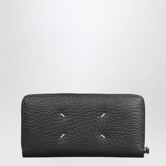 Maison Margiela Four Stitches zip-around wallet black