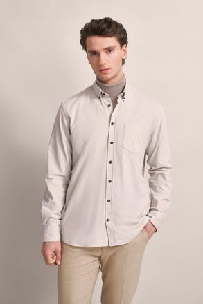 Bugatti Herren Shirt in modern fijn ribfluweel