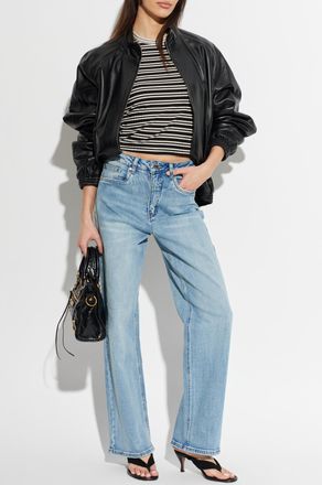 Rag & Bone Top With A Striped Pattern, Womens, Black