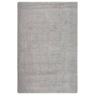 Berkfield Home Shaggy Rug Light Grey 200x290 cm Anti Slip | Size: 100 cm diameter