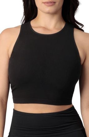Kindred Bravely Busty Sublime Maternity & Nursing Longline Bra Top in Black at Nordstrom, Size X-Large