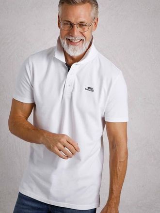 Weird Fish Miles Pique Polo in White at Nordstrom, Size Xxx-Large