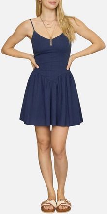 Blu Pepper Fit & Flare Minidress in Navy at Nordstrom, Size Medium