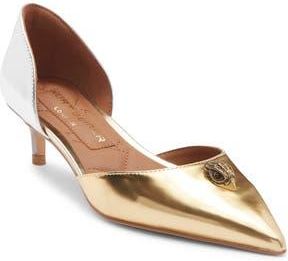 Kurt Geiger Belgravia dOrsay Pump in Gold/silver at Nordstrom Rack, Size 6.5