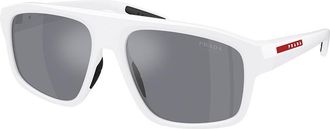 Prada PS B02SF Asian Fit AAI40A Mens Sunglasses White Size 59
