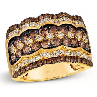 Le Vian Ladies Chocolate Diamonds Rings set in 14K Honey Gold