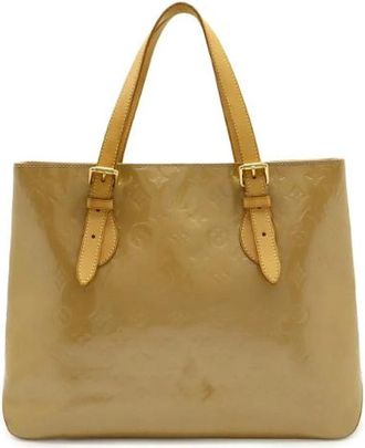 Louis Vuitton Pre-owned Brentwood Patent Leather Tote Bag - Dames - Vintage Shopper - Bruin - ONE Size - Vintage