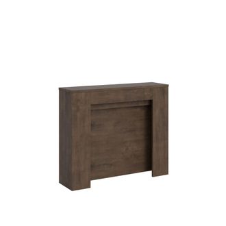 Itamoby Consola extensible 90x25/211 cm efecto madera nogal