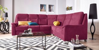 Sit&more Ecksofa &raquo;Boccaccio L-Form&laquo; mit Federkern und Kopfteilverstellung, wahlweise mit Bettfunktion