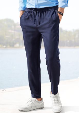 John Devin Jogger Pants JOHN DEVIN Jogg Pants, Herren, Gr. XXL (60/62), N-Gr, blau (navy), Web, Obermaterial: 64% Polyester, 33% Viskose, 3% Elasthan, unifarben,