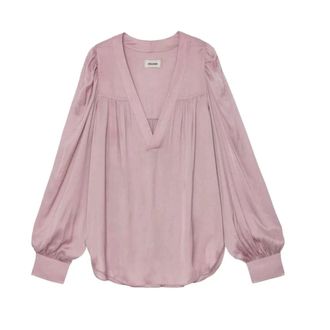 Zadig&Voltaire Camicia in raso Telia - - Blouses & Shirts - Donna - Viola - M