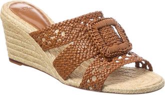 Alexandre Birman Lana Leather Demi Wedge Sandal