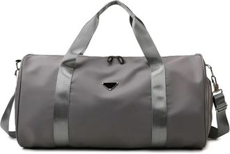 Generic Travel Fitn Bag Large Capaci Dry Wet Separation Yoga Training ort Trip Sport with Rod,Compatible For Men And Women(Grey)