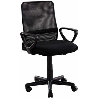 Home Heavenly Home Heavenly- Silla Escritorio Maya, Silla De Oficina Peque&ntilde;a. Respaldo Malla Transpirable. Color: Negro