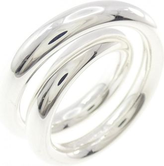 Herm&egrave;s Silver 925 Band Ring (Pre-Owned)