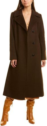 Sofiacashmere Notch Lapel Wool & Cashmere-Blend Jacket