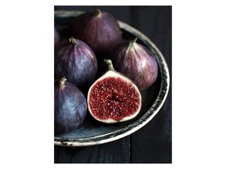 Schubiger M&ouml;bel Digitaldruck auf Glas Blaue Feigen