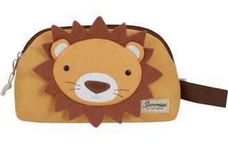 Samsonite Kulturbeutel SAMSONITE HAPPY SAMMIES LION LESTER, Damen, Gr. B/H/T: 18cm x 9cm x 23,5cm, orange, Polyester, Taschen Kulturbeutel