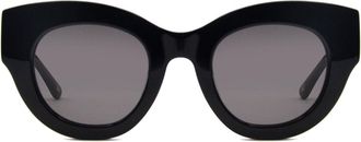 SmartBuy Collection Cat Eye Full Rim Plastic Mens Sunglasses Black Size Standard - Free Lenses - SmartBuy Collection
