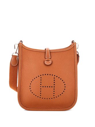 Herm&egrave;s Evelyne Bag Gen III Clemence TPM crossbody bag - women - Calf Leather - One Size - Brown