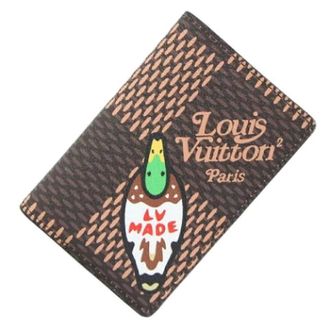 Louis Vuitton Pre-owned Damier Visitekaartjeshouder - Dames - Pre-owned - Bruin - Maat: ONE Size