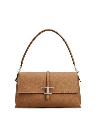 Tod's T Timeless Small Leather Flap Bag