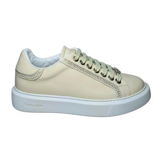 Pollini Sneakers, female, Beige, Size: 10 US Nappa Sneaker