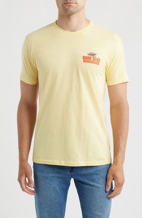 Dark Seas West Coast Water Decal Cotton Graphic T-Shirt in Butter at Nordstrom, Size Xx-Large